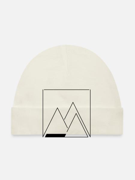 mountains - Organic Baby Cap - white - Front