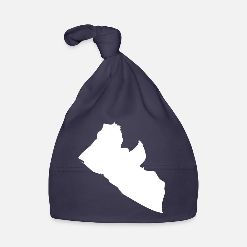 Drapeau de carte du Libéria Bonnet bio Bébé