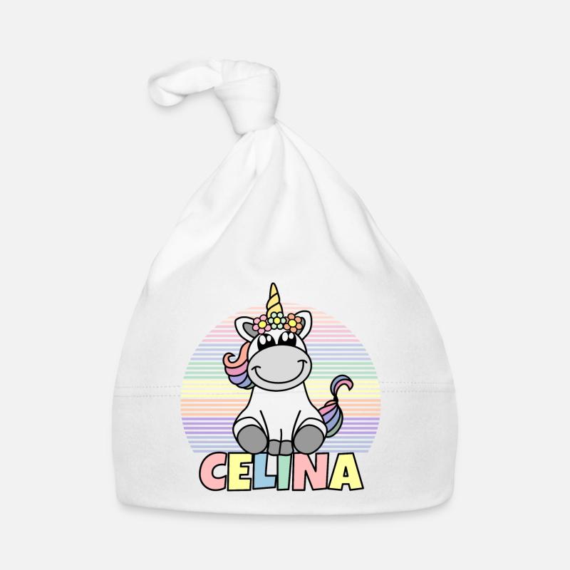 Nom de licorne Celina Bonnet bio Bébé