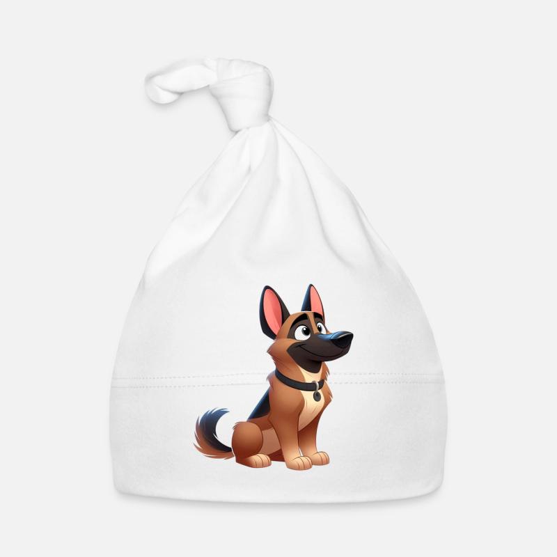 Malinois 13 - Organic Baby Cap - white