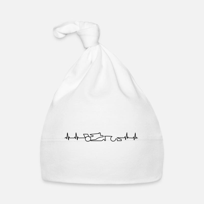 Rennauto Herzschlag Baby Bio-Mütze