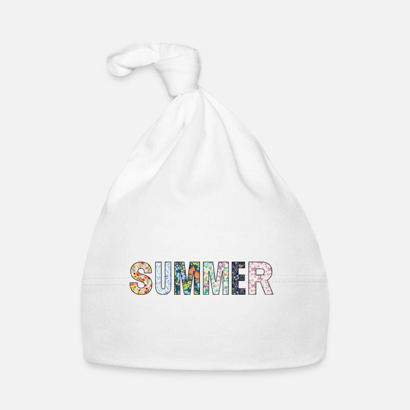 Sommer | Summer | Baum | Blüten | Sonnenschein Baby Bio-Mütze