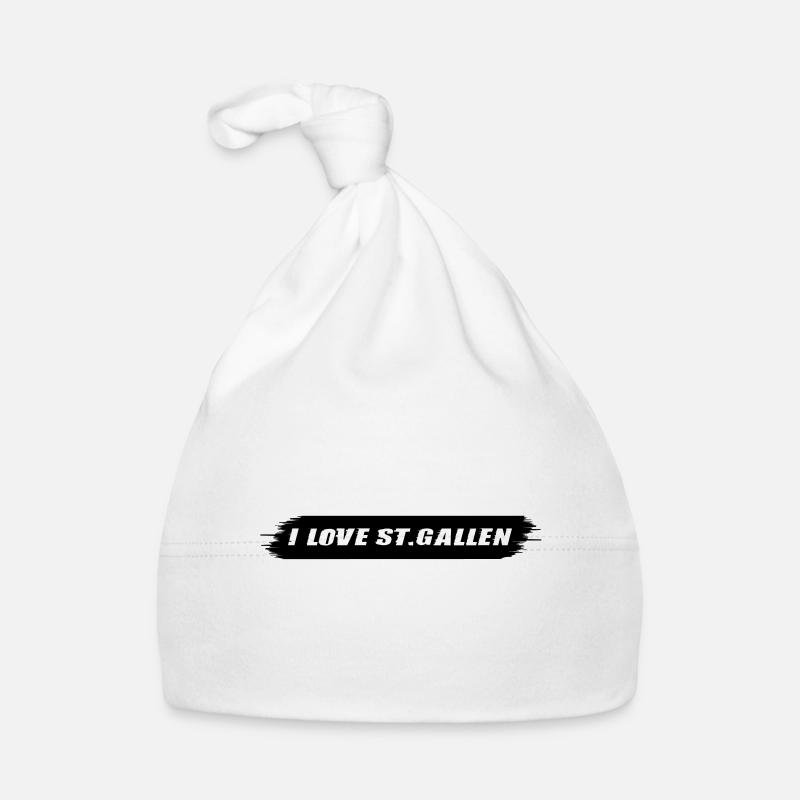 i love St. Gallen | Storm Effekt | Vectorgraphic Baby Bio-Mütze