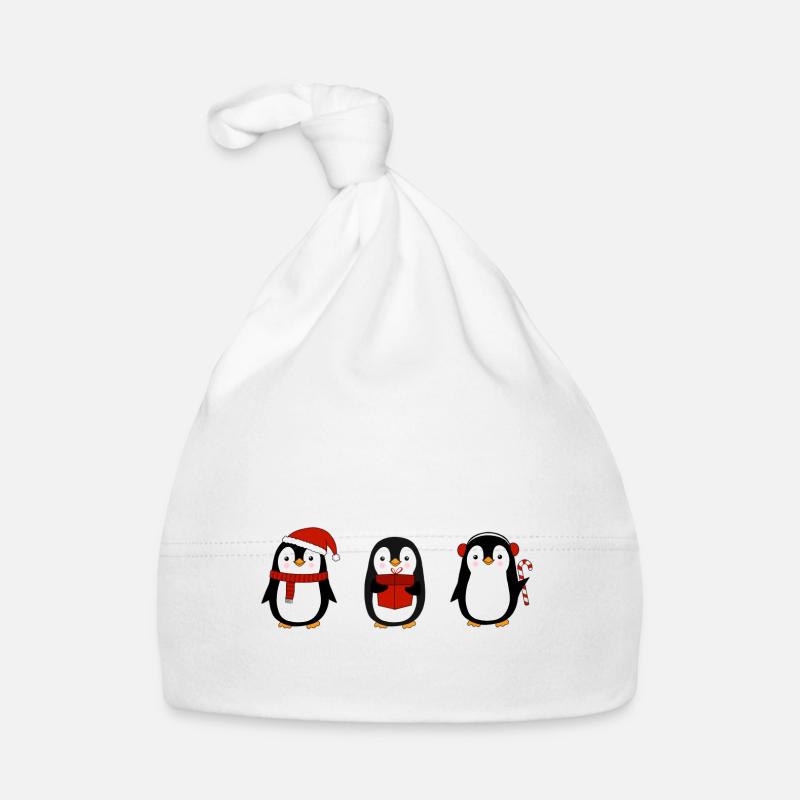 Noël doux penguins équipe cadeau Bonnet bio Bébé
