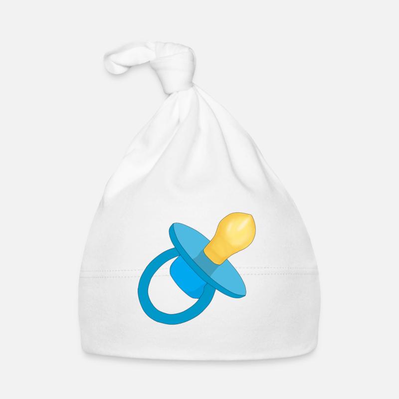 Sucette bleu - Sucette bébé - Sucette Bonnet bio Bébé