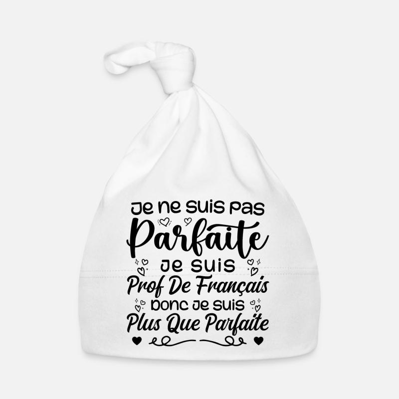 Je Suis Prof de Français Bonnet bio Bébé