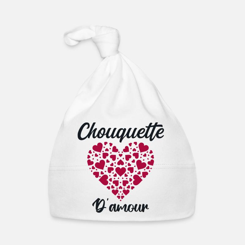 Chouquette - Bonnet bio Bébé - blanc