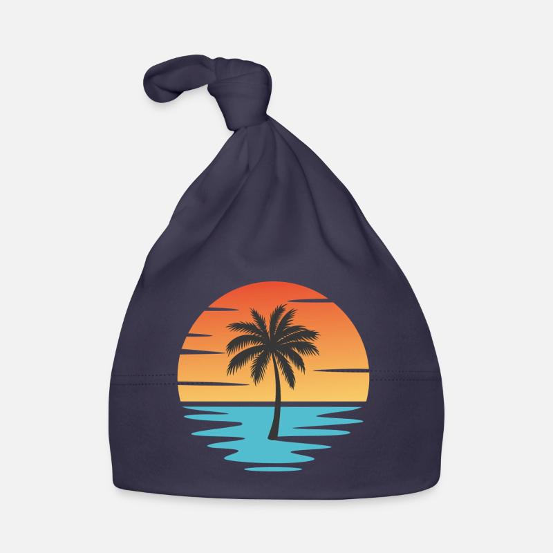 Beach Sunset Organic Baby Cap