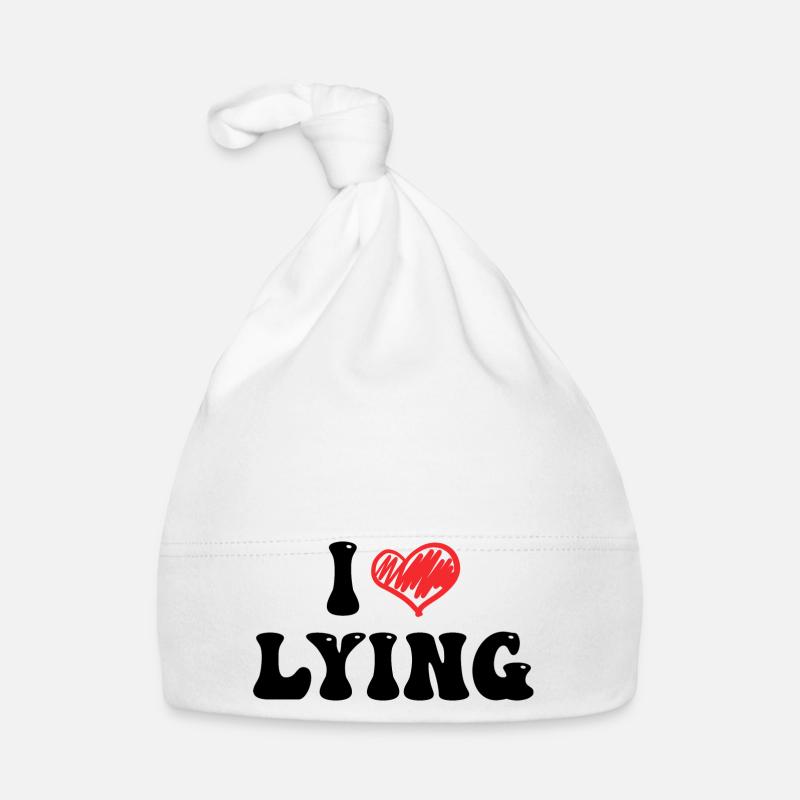 I Love Lying Organic Baby Cap