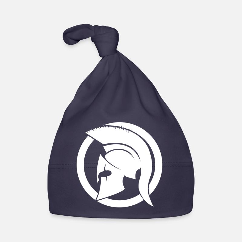 White Spartan Organic Baby Cap