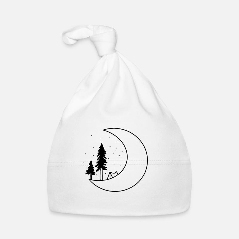 Camping under the moonlight Organic Baby Cap