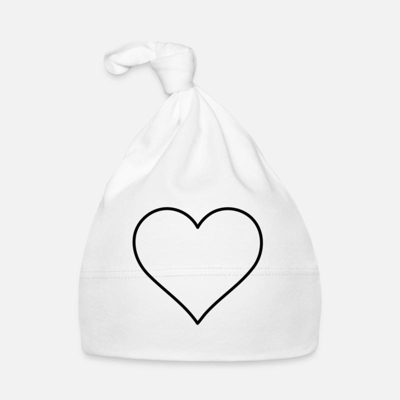 Heart Organic Baby Cap