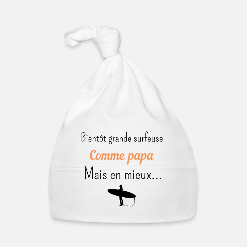 Bientôt grande surfeuse Bonnet bio Bébé