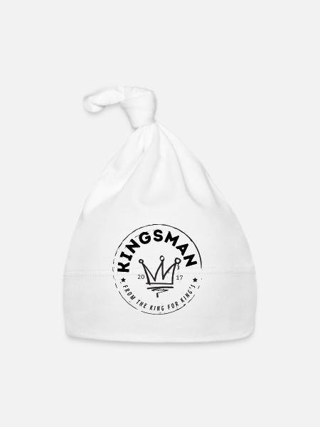 Kingsman Brand - Baby Bio-Mütze - Weiß - Vorne