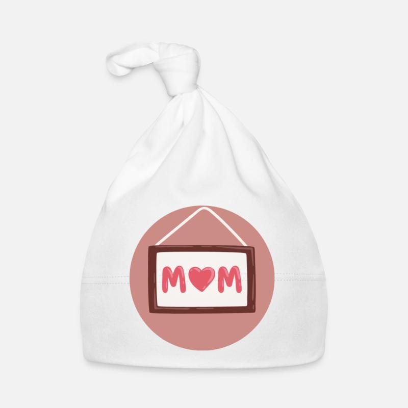 Mama, Mutti, Mom oder Muttertag Baby Bio-Mütze