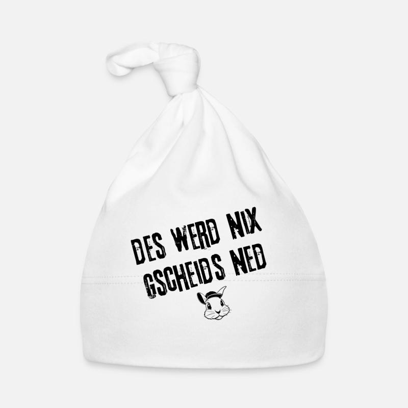 GscheidsNed_Vorhaben | Redewendung Baby Bio-Mütze