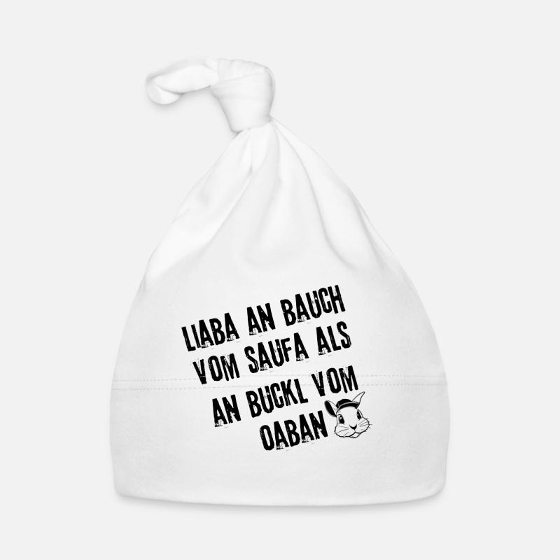 LiabaAnBauch_Genuss | Redewendung Baby Bio-Mütze