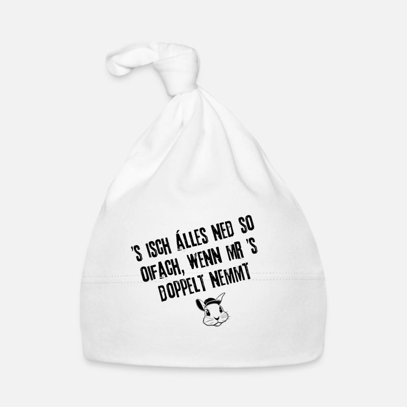 Ned so oifach | Redewendung Baby Bio-Mütze