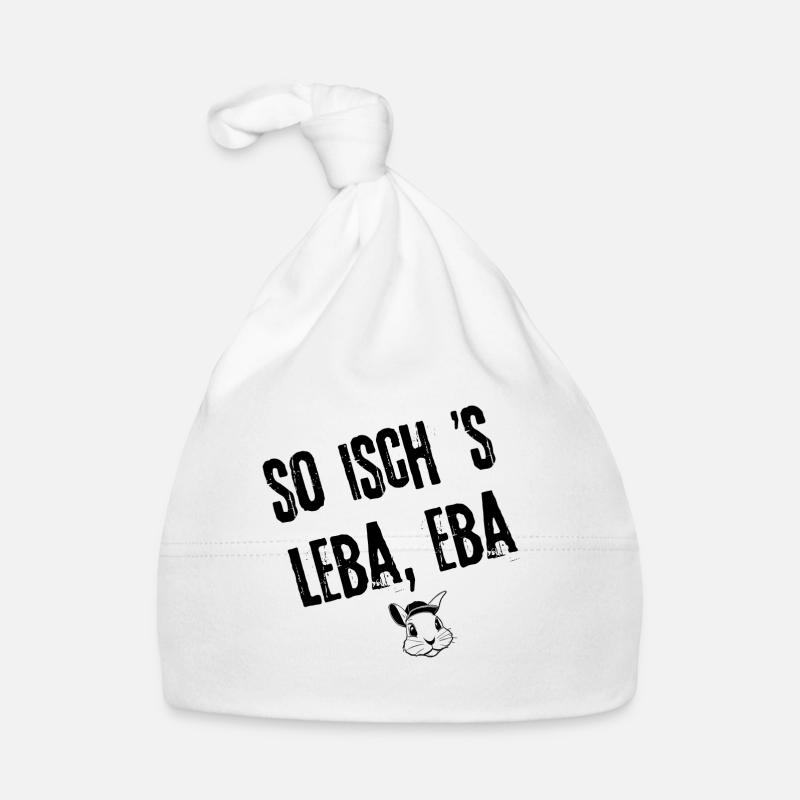 Eifach Leba | Redewendung Baby Bio-Mütze