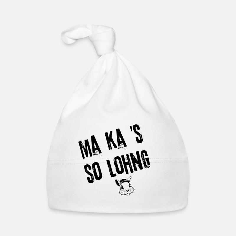 Lohngeschäft | Redewendung Baby Bio-Mütze