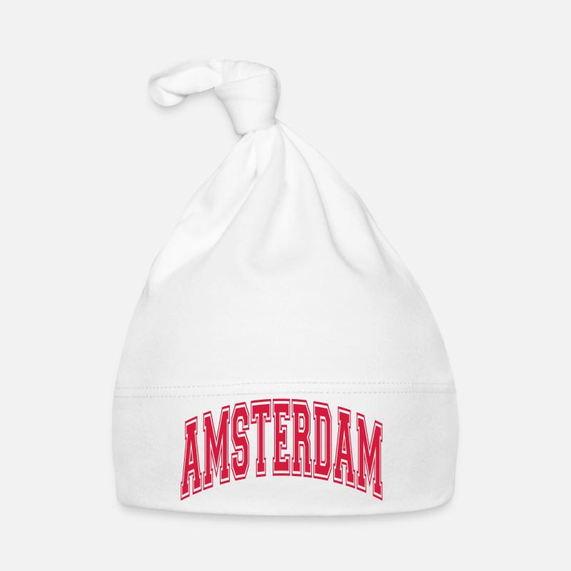 Amsterdam - Baby Bio-Mütze - Weiß