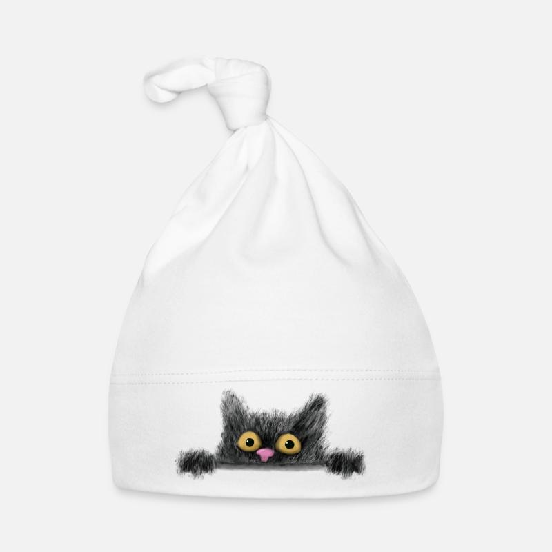 Peeping Katze Baby Bio-Mütze