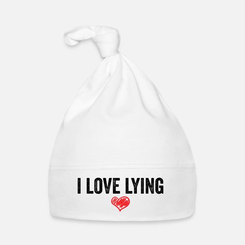 I Love Lying Organic Baby Cap