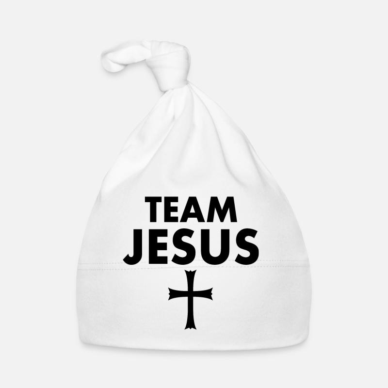 Team jesus - Baby Bio-Mütze - Weiß