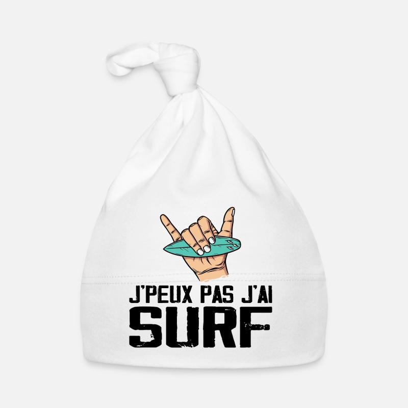 I can't I surf Organic Baby Cap