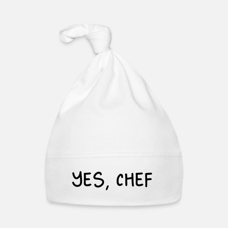 Yes, Chef Professional Sous Chef Funny Simple Text Bonnet bio Bébé