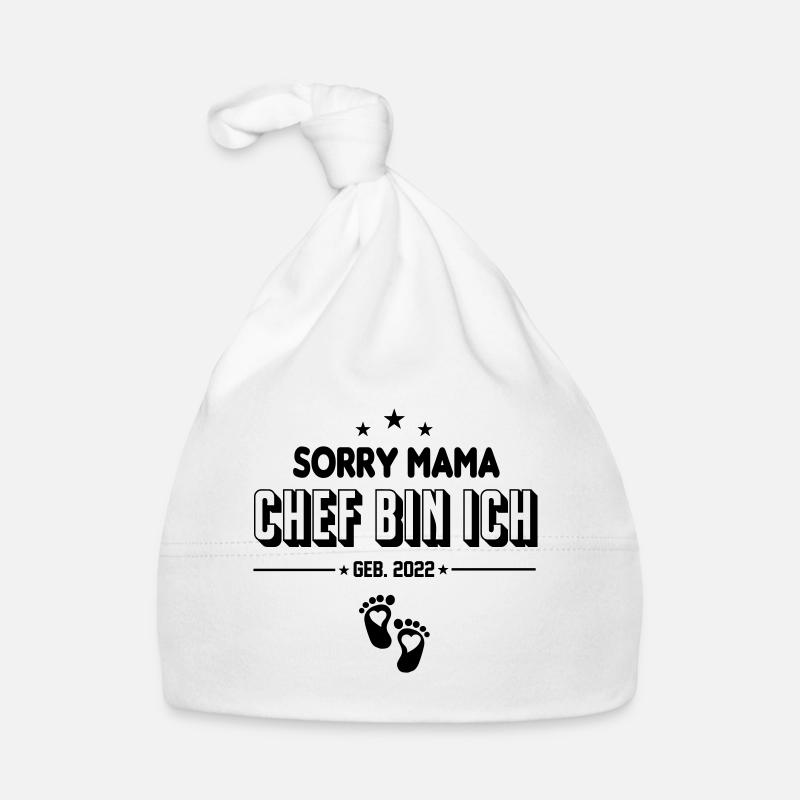 Säugling Baby 2022 Mama Chef bin ich Baby Bio-Mütze