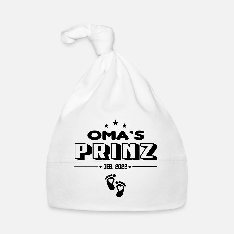 Säugling Baby 2022 Omas Prinz Baby Bio-Mütze