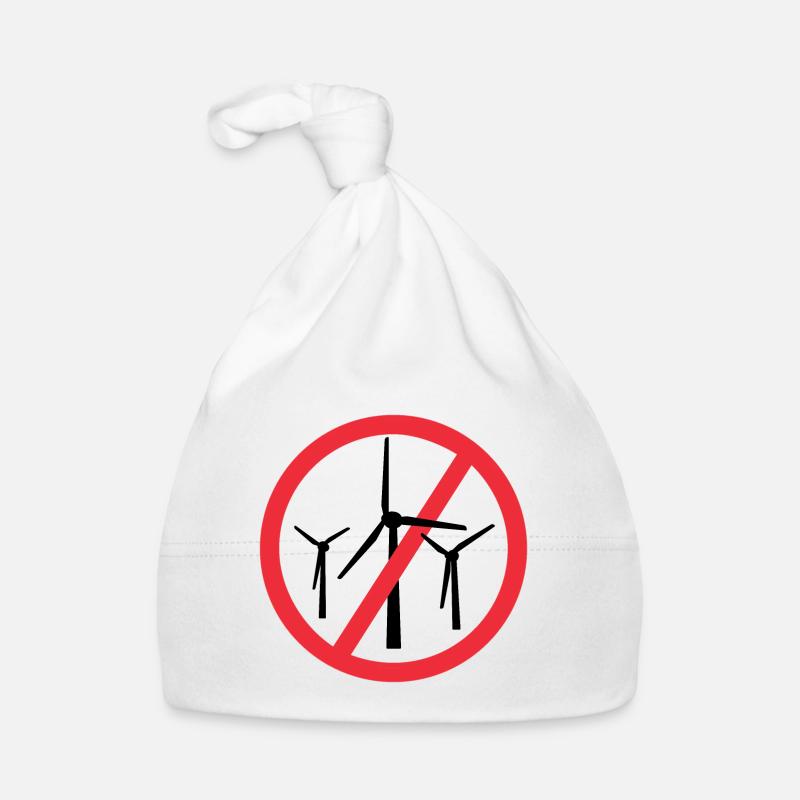 Arrêtez les éoliennes, non aux parcs éoliens Bonnet bio Bébé