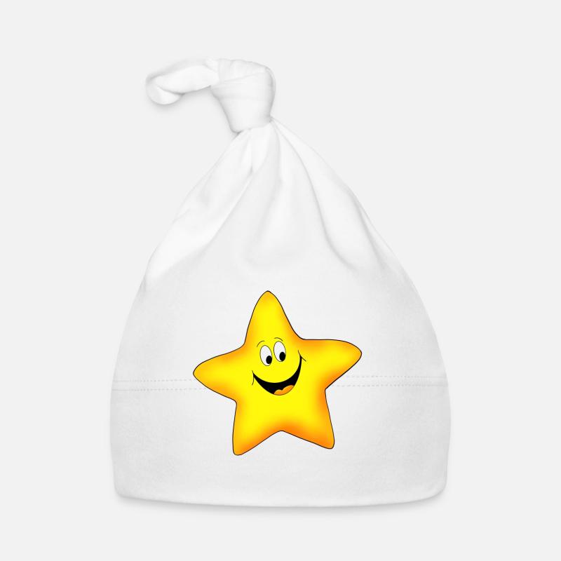 Star smiling Organic Baby Cap