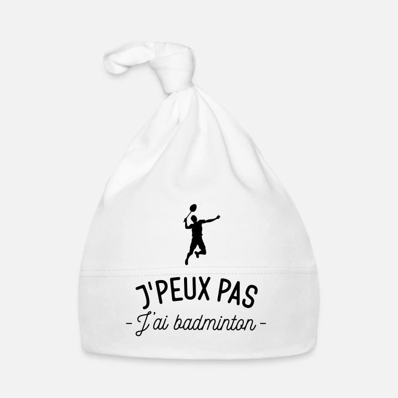 J'peux pas j'ai badminton Bonnet bio Bébé