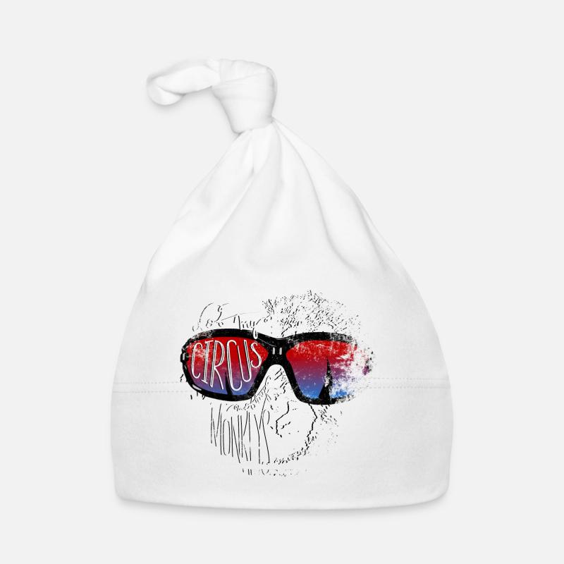 Not my circus, not my monkeys – Affe Sonnenbrille Baby Bio-Mütze