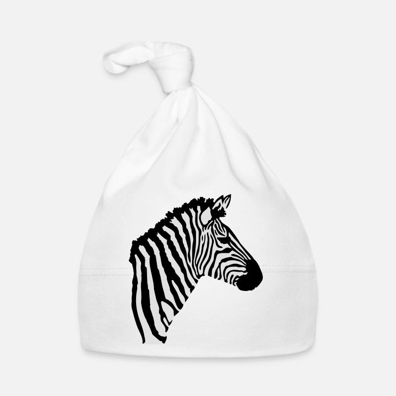 Zebra Kopf Baby Bio-Mütze