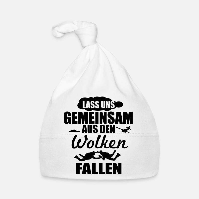 Lass uns gemeinsam aus den Wolken fallen Baby Bio-Mütze