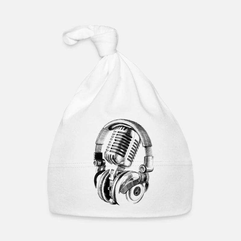 Microphone Organic Baby Cap