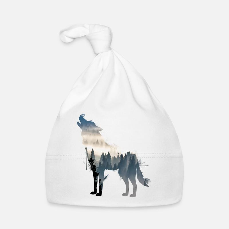 wolf Organic Baby Cap