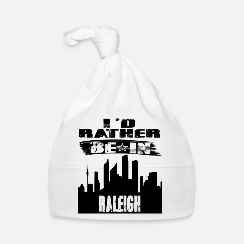 Geschenk Id rather be in Raleigh Baby Bio-Mütze