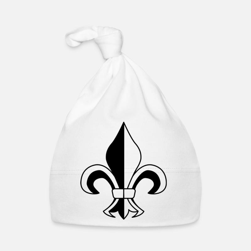 Fleur de lis Organic Baby Cap