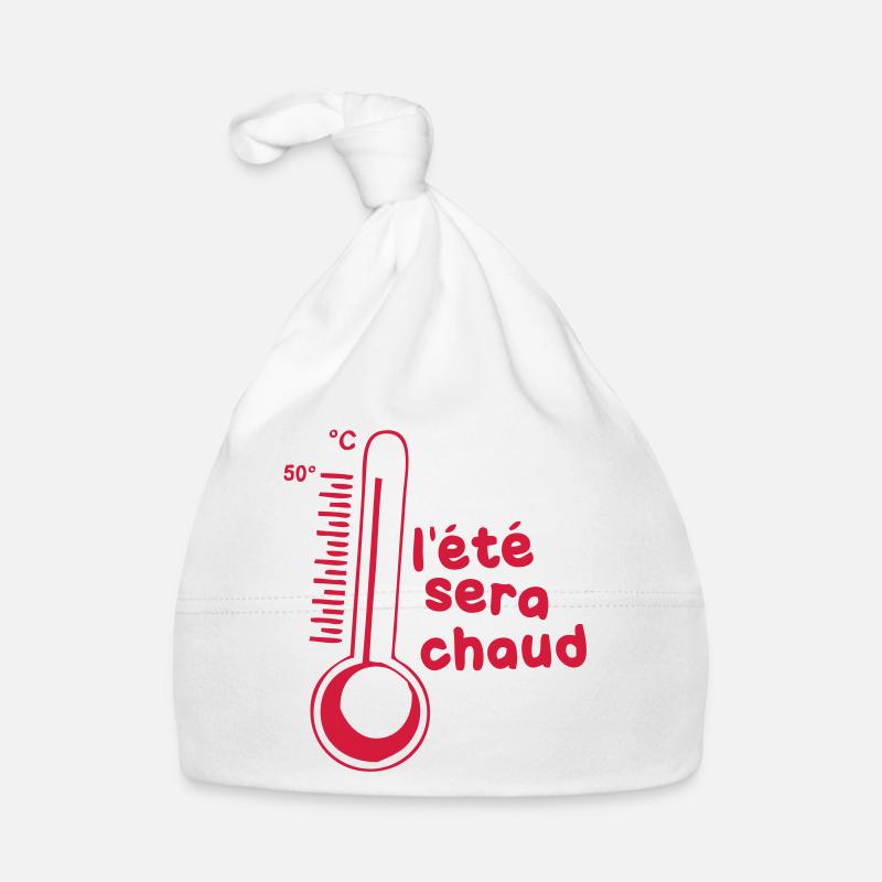 summer will be hot burning Organic Baby Cap