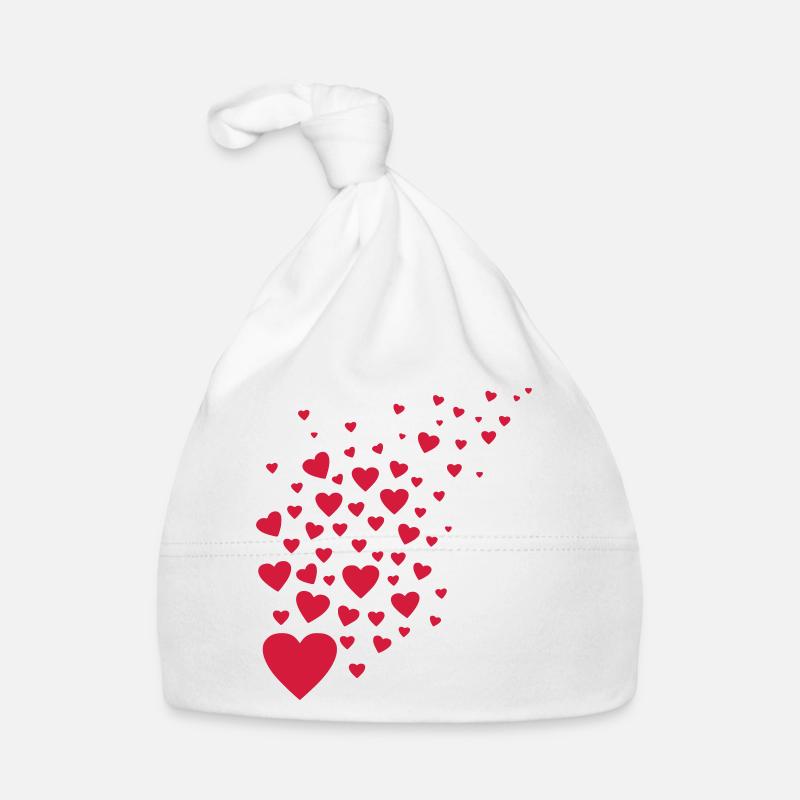 Hearts / many flying hearts for wedding etc Organic Baby Cap