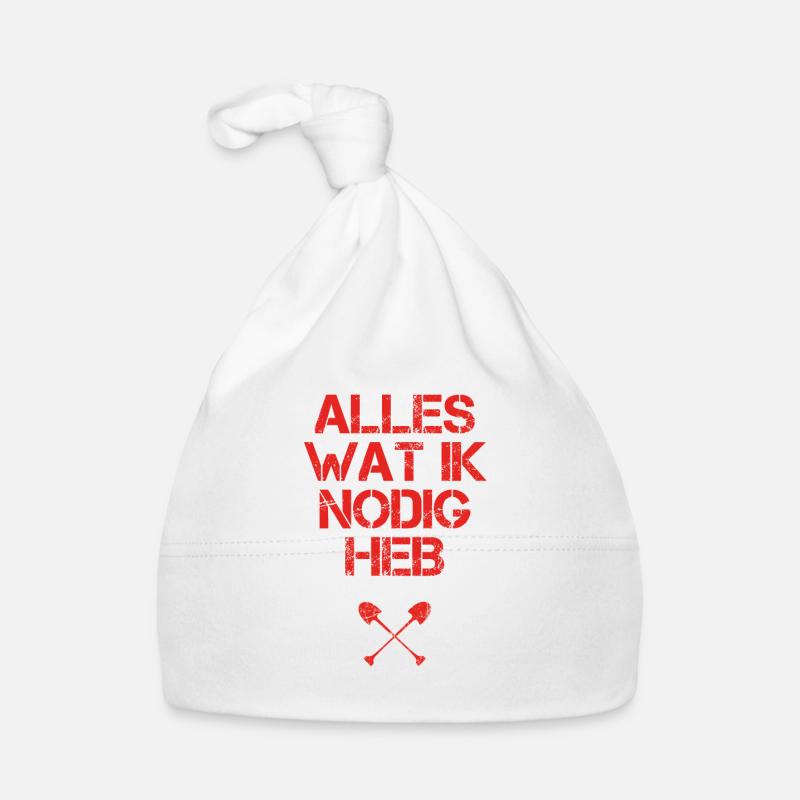 presentje wat ik nodig Bauarbeiter Baby Bio-Mütze