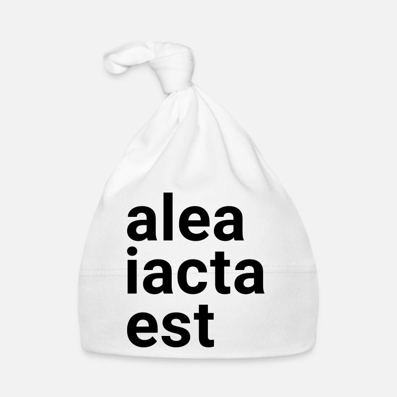 alea iacta est - Organic Baby Cap - white