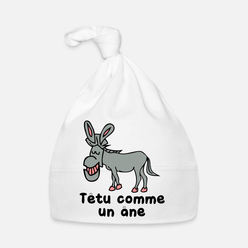 tetu comme un ane Bonnet bio Bébé