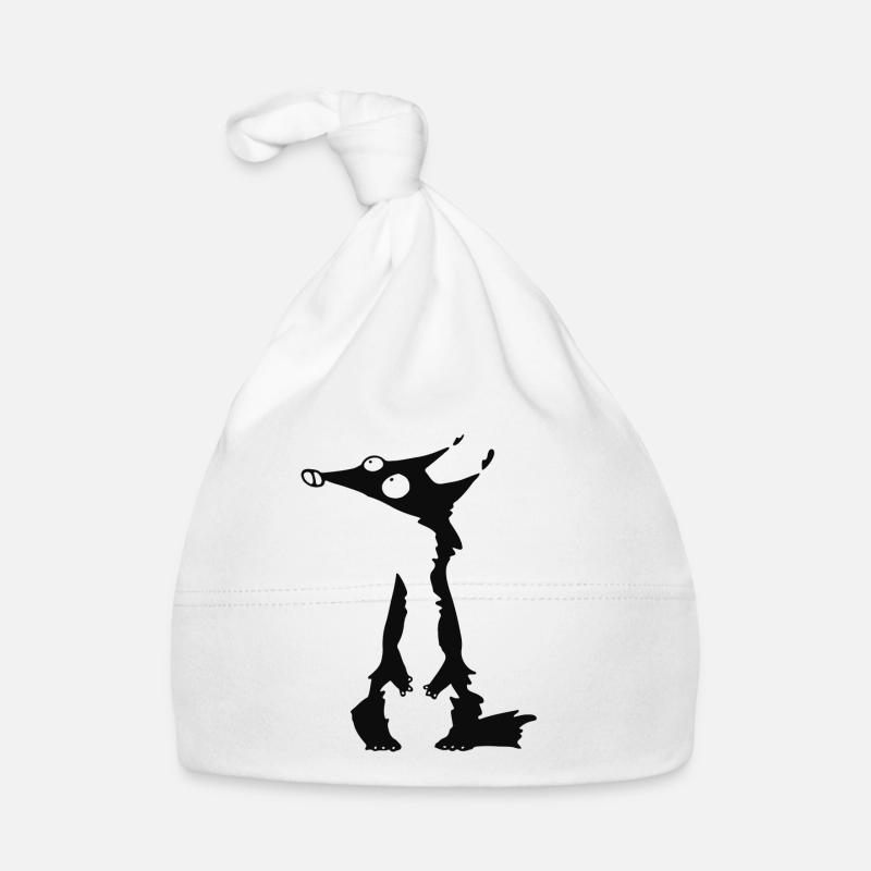 Black Fox no 3 Organic Baby Cap