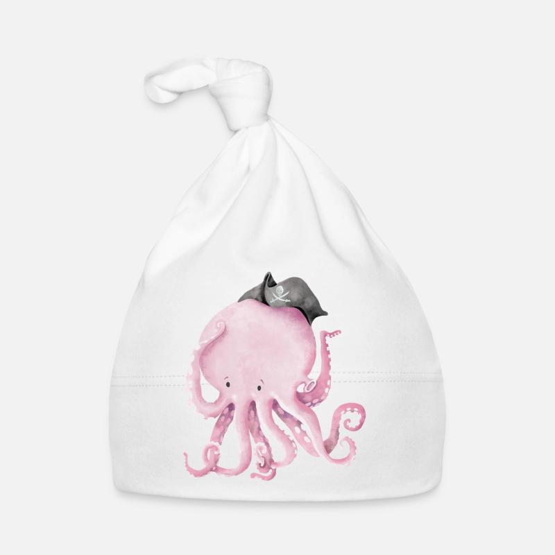 Captain Jack Octopus Organic Baby Cap