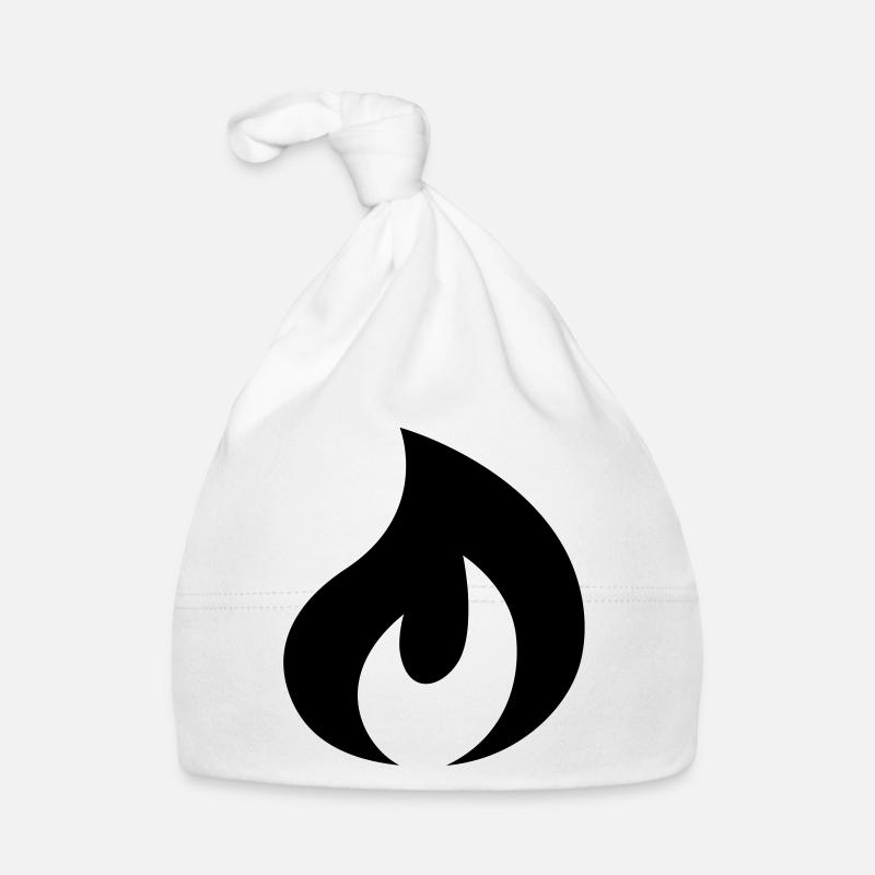 Flamme, Feuer Baby Bio-Mütze